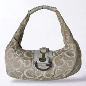 Blue And Tan Vintage Guess Bag Monogram Bag Y2K